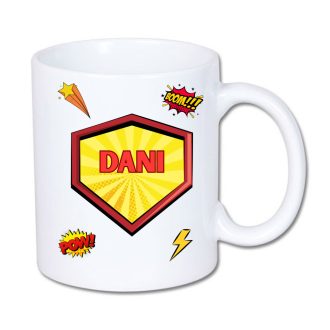 Szuperhős bögre névvel